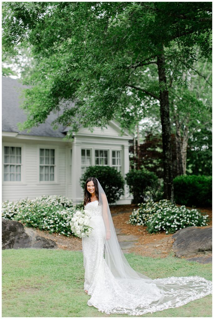 bridal portrait at Auburn Oaks Farm