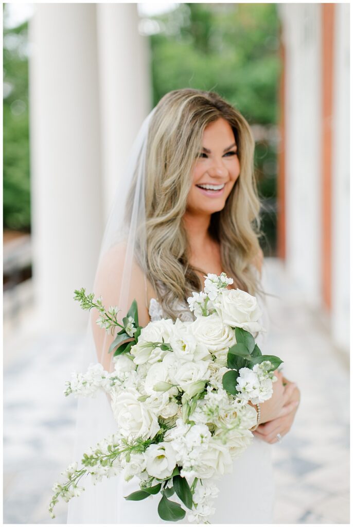 bride on Samford Lawn