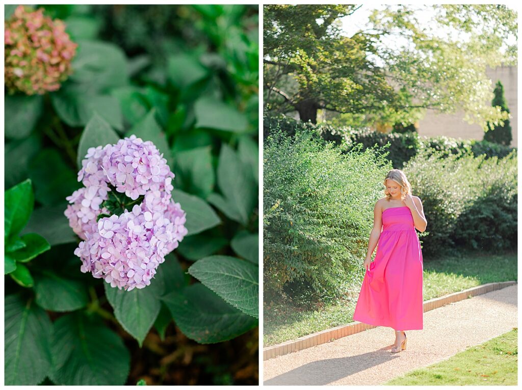 Auburn senior portraits at Jule Collins Smith Museum