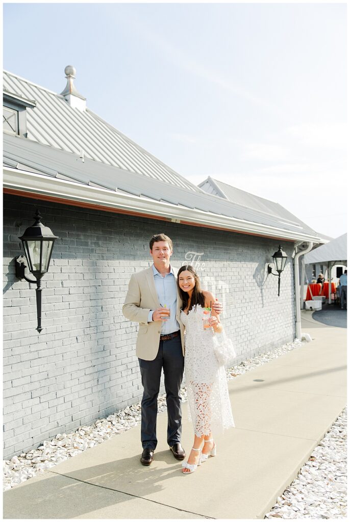 bride and groom portraits at their rehearsal dinner