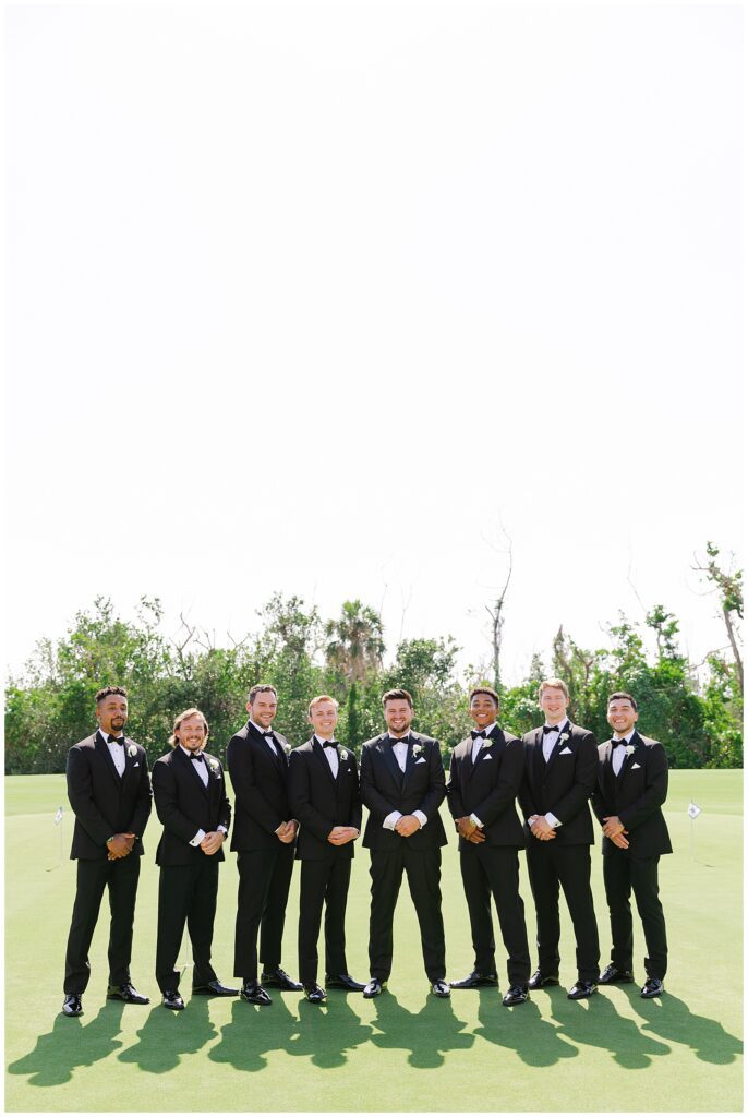 Groom and Groomsmen in Captiva Island FL