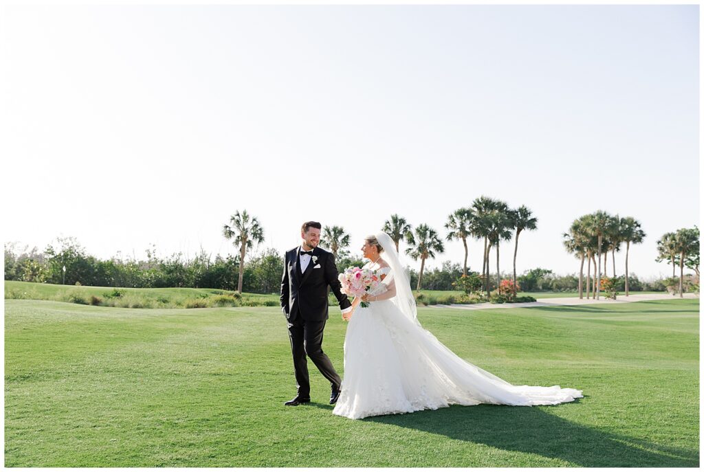 Bride and Groom in Captiva Island FL