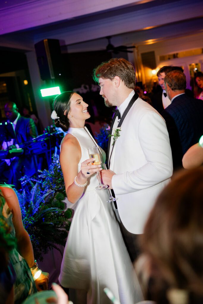 Grace and Lake dance together during their Steelwood Country Club reception